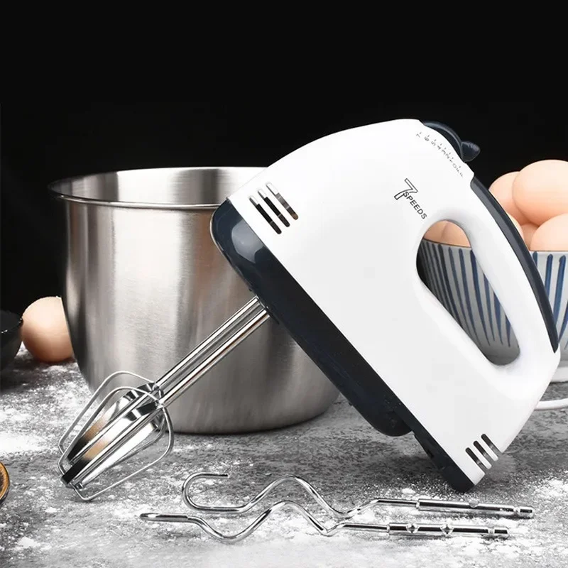 

7-Speed Adjustable Electric Egg Beater Multifunctional Handheld Automatic Egg Beater, Baking Cream Mixing Machine 111V~ 240V