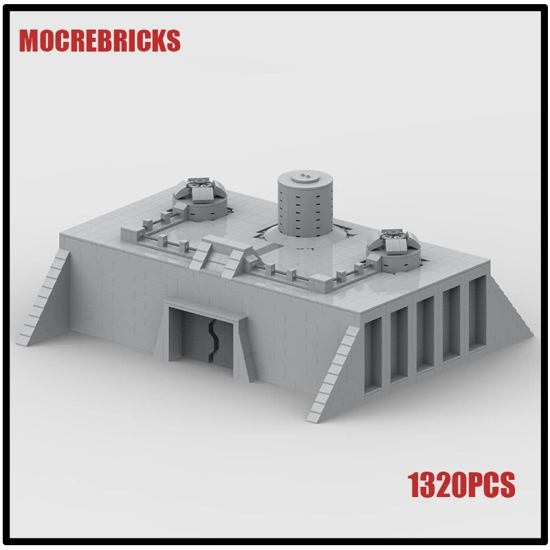 MOC-164037 Empire Base Repair Station Modular Military Architecture Star Movie Building Blocks Model Technology Toys Kid's Gifts