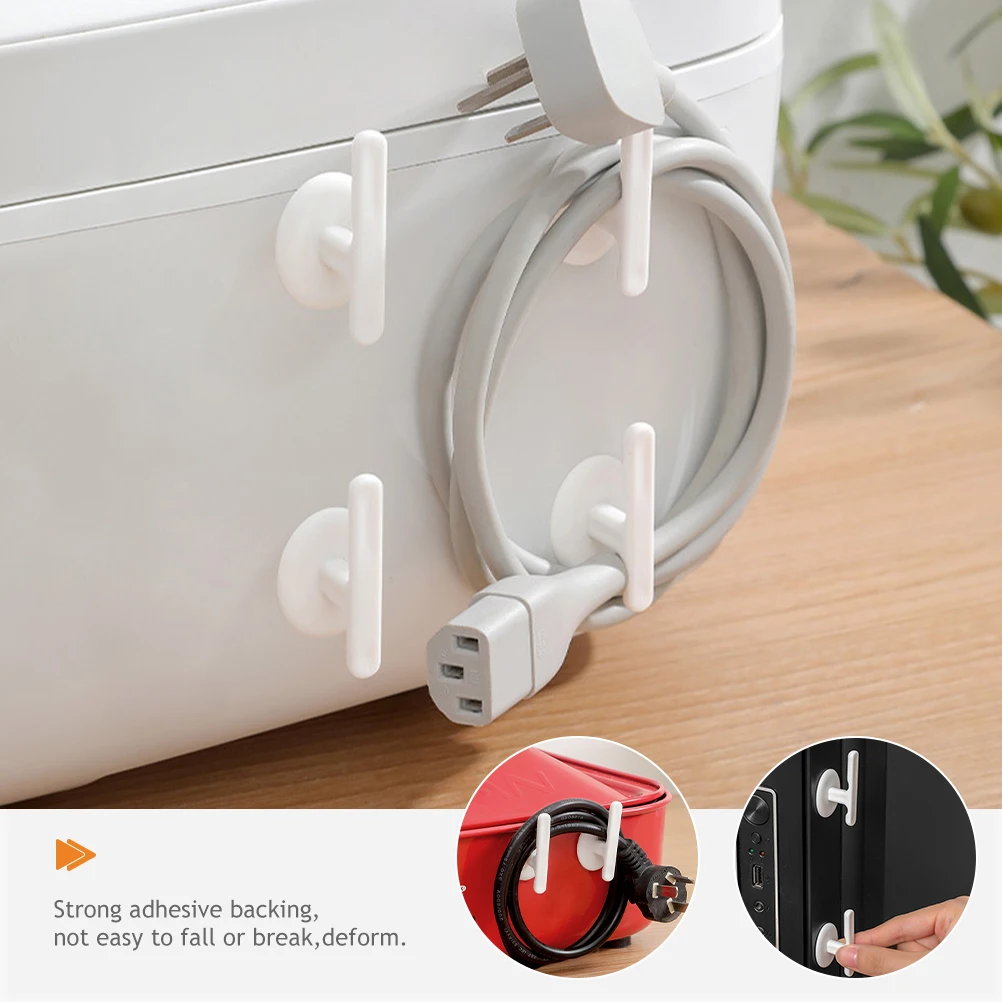 

16 Pcs Cable Manager Kitchen Appliance Storage Cord Winder Desk Organizer Holders for Cords