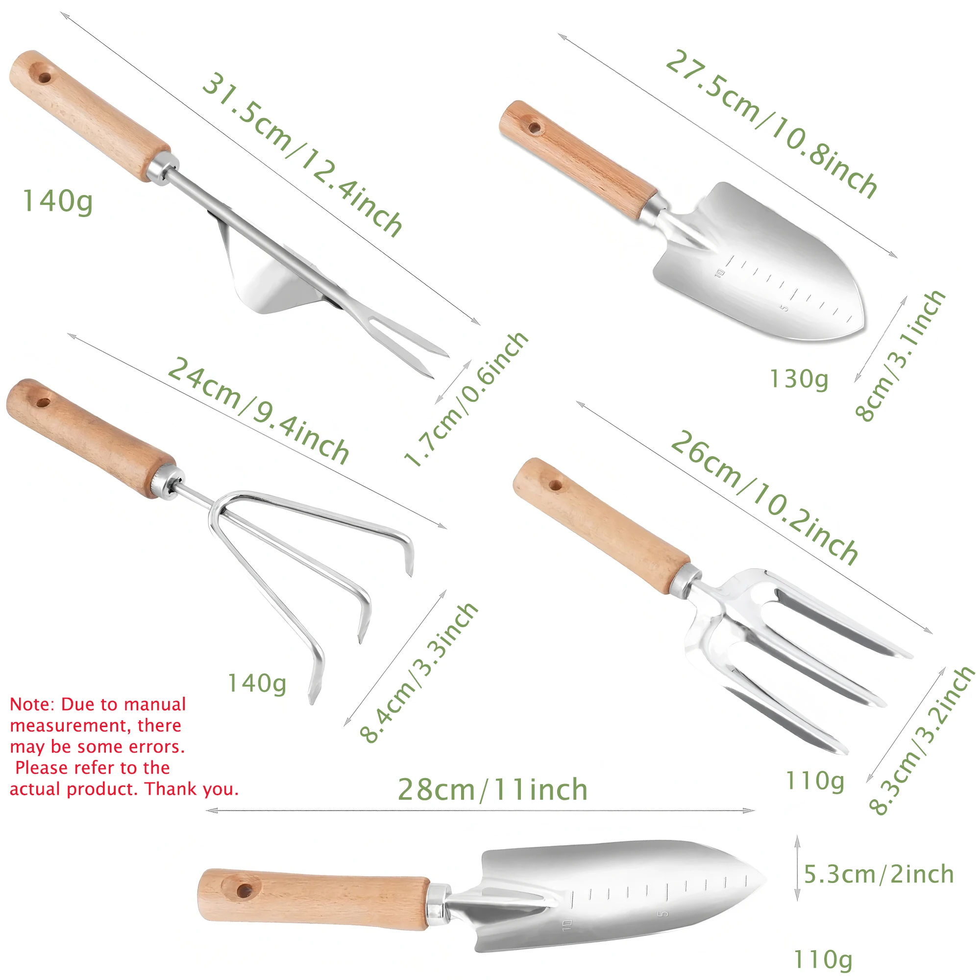1/5PCS, Garden Shovel Bonsai Tool Outdoor Shovel Planting Digging Soil Weeding Gardening Dig Vegetable Shovel Planting Tools