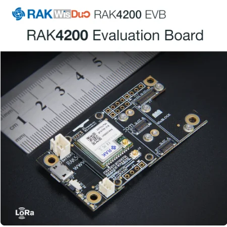 

RAK4200 Evaluation Board | RAKwireless WisDuo EVB | LoRa Module + RAK5005 | High Bands 862 to 1020 MHz | RAKwireless