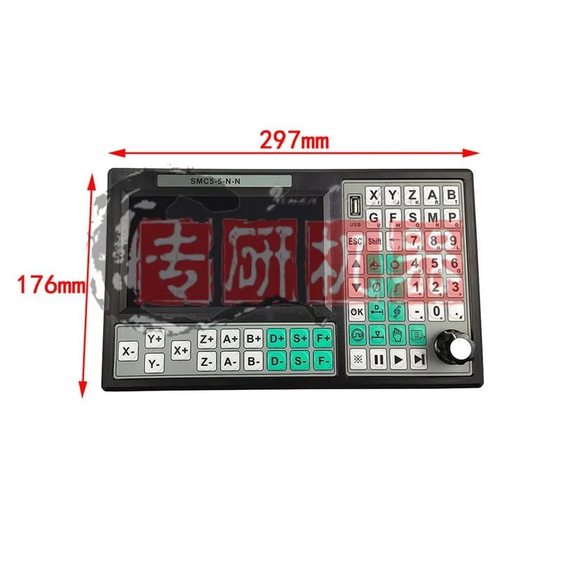 Cyclmotion CNC offline controller SMC5-5-N-N 5-assige set 500KHz RTCP bewegingscontrolesysteem + 6-assig handwiel in plaats van mach3