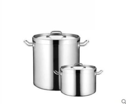 304 Stainless Steel Composite Bottom Soup Bucket Thickened Large Capacity Storage Pot For Brine Rice Water Cooking