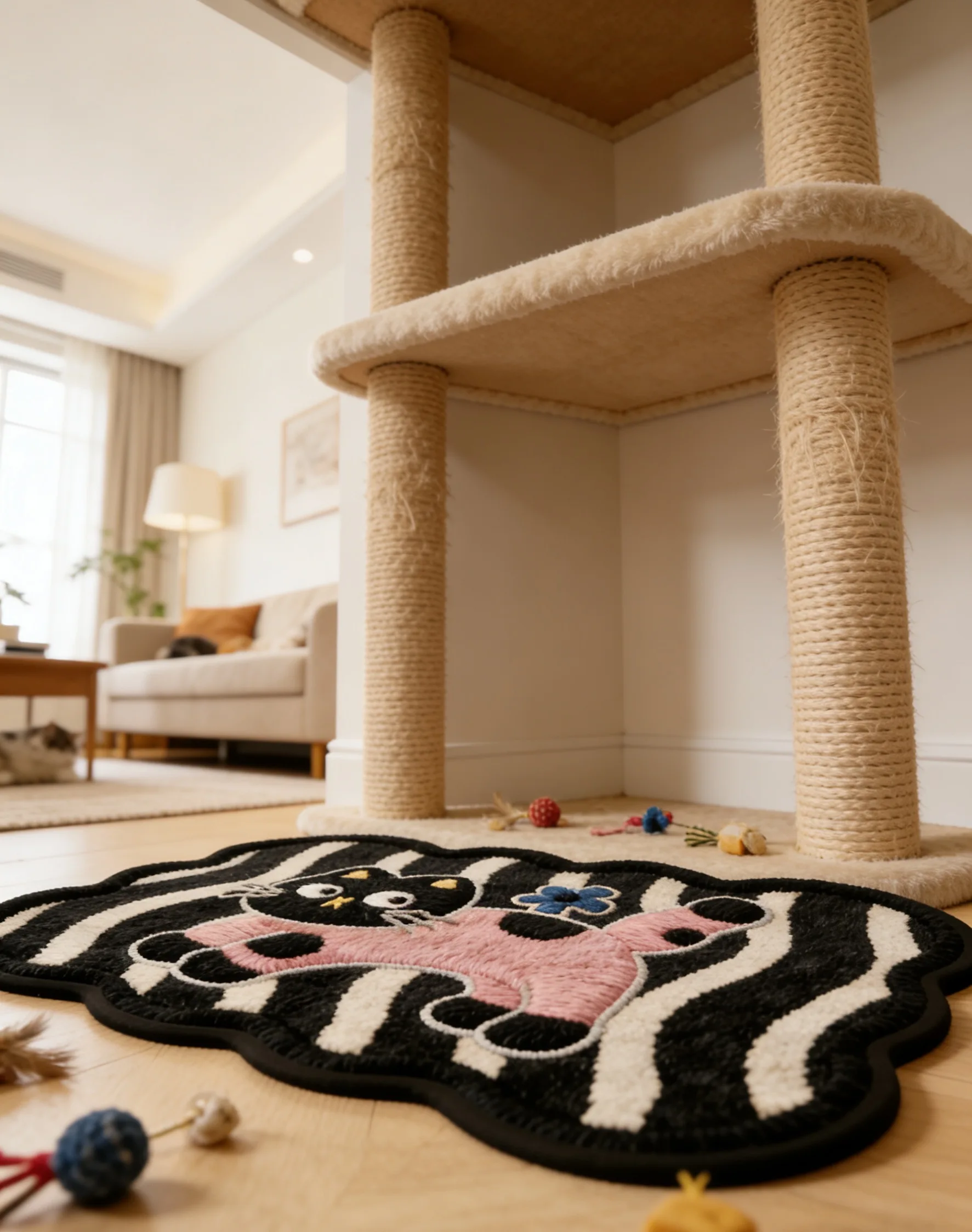 حصيرة طعام الحيوانات الأليفة الكرتونية - حصيرة جل السيليكا العالمية للقطط والكلاب، بساط تغذية الحيوانات الأليفة ماص وغير قابل للانزلاق