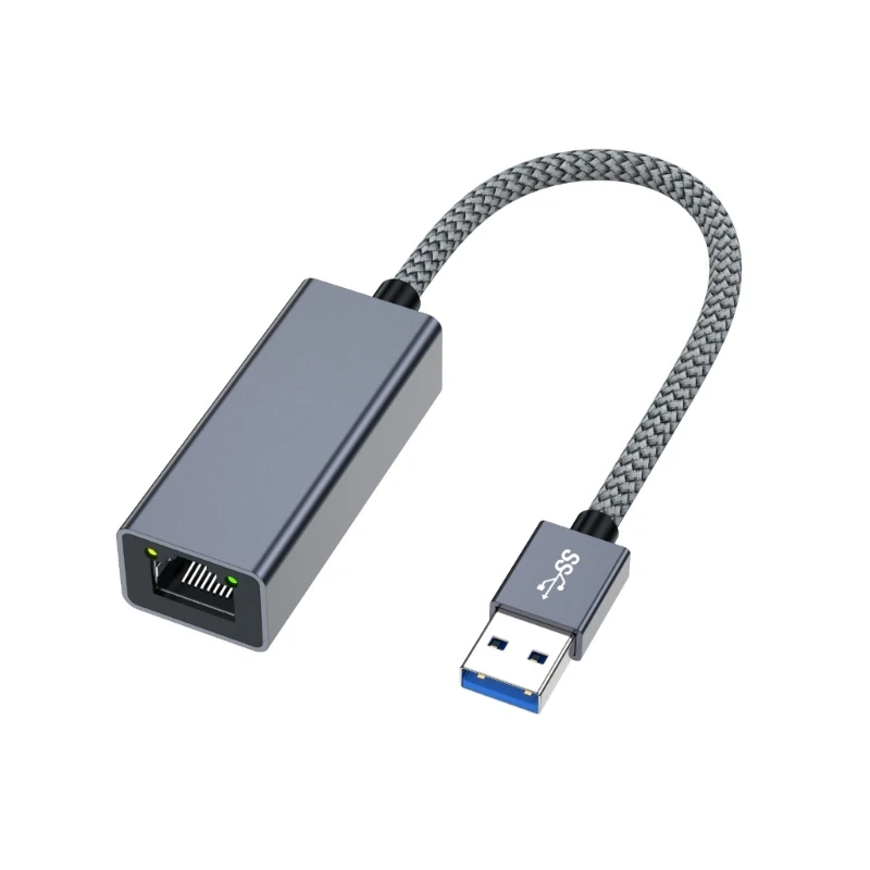 

USB3.0 Gigabit Ethernet Adapter with RJ45 Port for Improved Device Performances