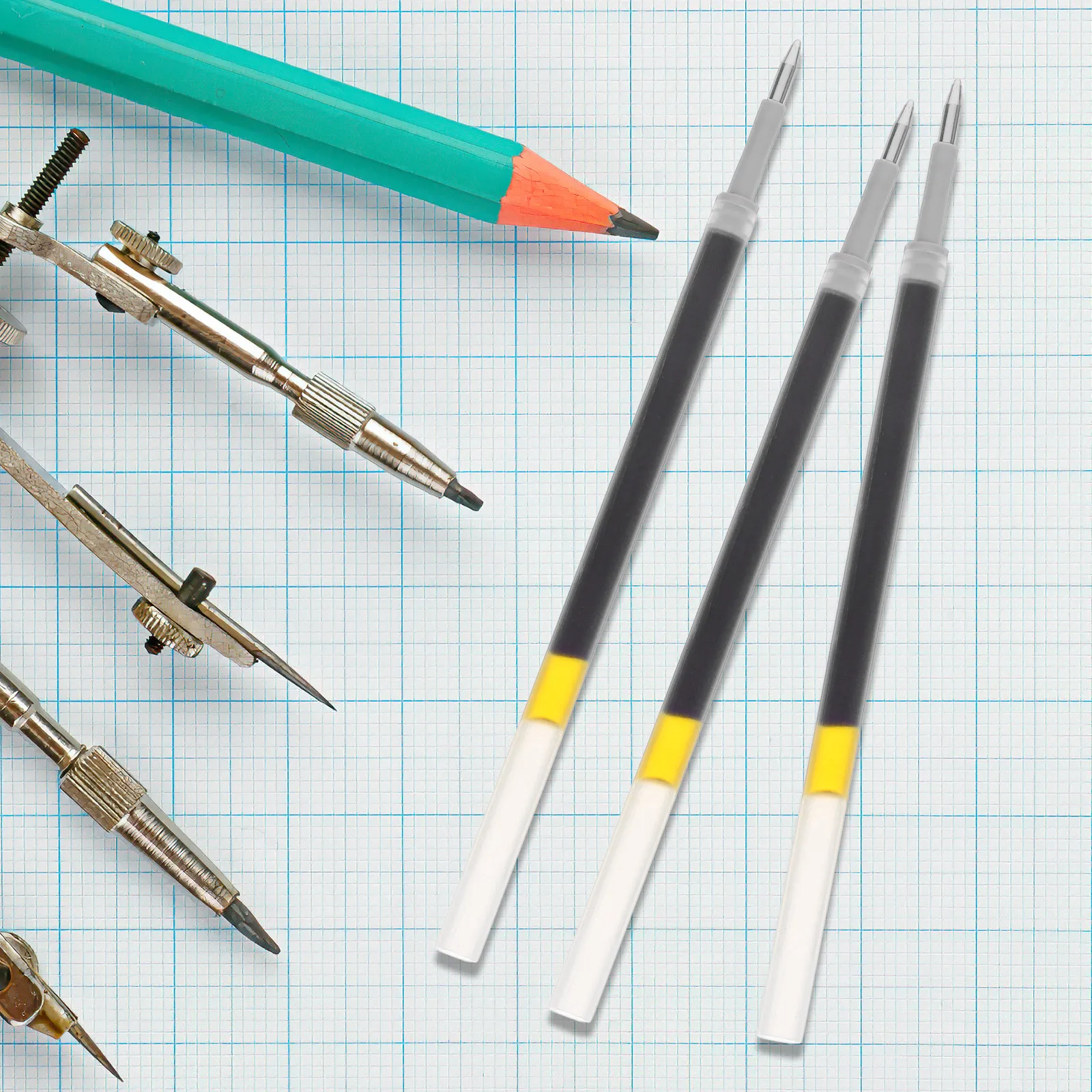 

60 шт. сменных стержней для гелевых ручек: гладкое письмо, без протеканий, для офиса и творчества