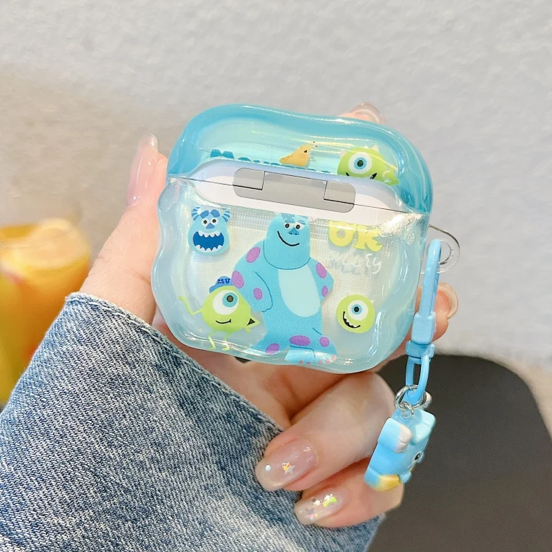 Disney Monsters University earphone Case Pendant for AirPods Pro 2nd gen Cute Cover for AirPods 1 2 3 4 Protective Cases