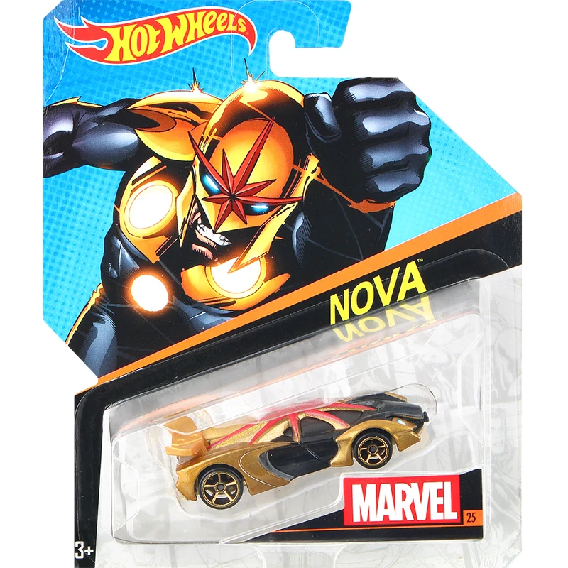 Hot Wheels Disney Marvel Street Fighter personaje clásico tema coche modelo de juguete para niños GCK28 juego sin radiocontrolado
