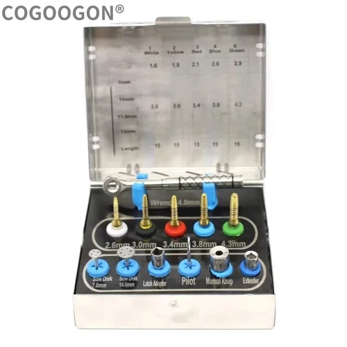 Imagen 1 del producto Kit de expansor de huesos Dental, elevación sinusal con discos de sierra, instrumentos de implante quirúrgico, expansor de huesos, herramienta de expansión de taladro de compresión