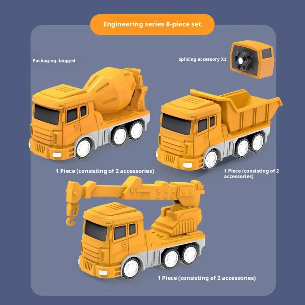 磁気変形エンジニアリングカー組み立ておもちゃ 幼児向け 磁気ブロック 子供向けアクティビティおもちゃ 変形ロボットカーおもちゃ