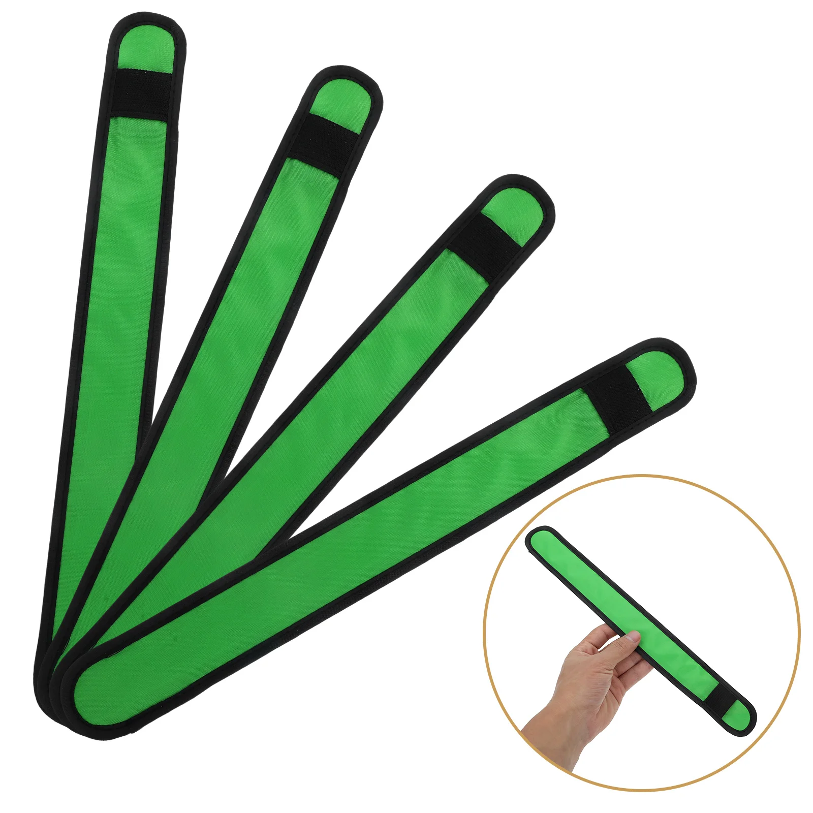 

4pcs Led Light Up Leg Bands High Visibility Reflective Equestrian Safety Gear For Night Riding Lightweight Durable Riding