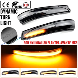 Flowing Rearview Mirror LED Turn Signal Light For Hyundai Elantra GT Avante MK5 MD UD Veloster i30 GD Dynamic Blinker 2011-2015