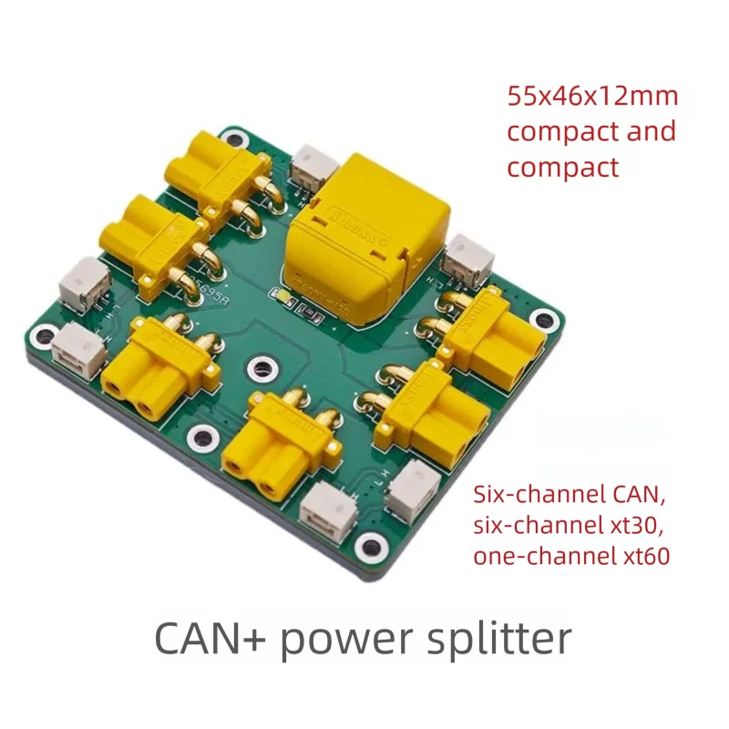 Power Distributor XT30/XT60 CAN Bus Central Board ROBOMASTER Compact and Compact 55x46x12mm