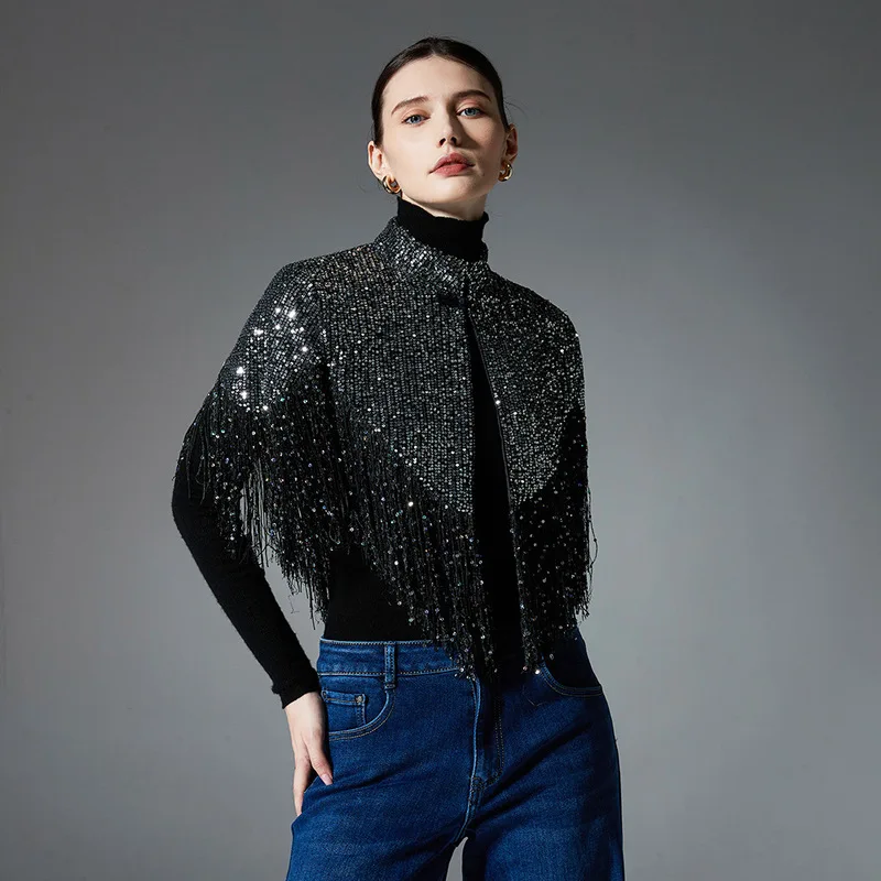 high-end-european-and-american-autumn-winter-new-collection-sequined-fringed-shawl