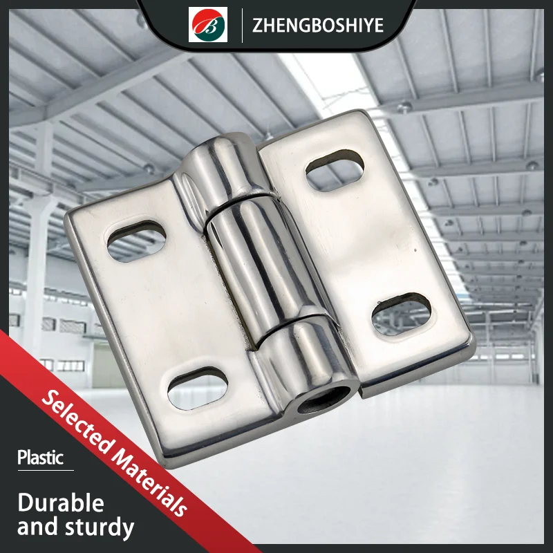 304 Stainless Steel Transverse Hole Butterfly Shaped Thickened Heavy-Duty Machinery Equipment Door Hinge Precision Casting