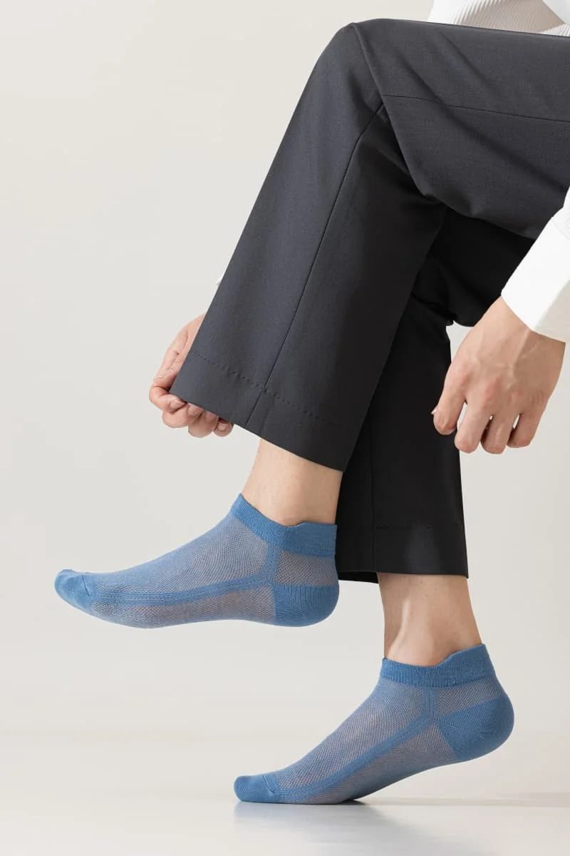 

Мужские ультратонкие сетчатые носки-невидимки, дышащие хлопковые невидимые носки, низкие носки с защитой от запаха и влагоотведением для кроссовок