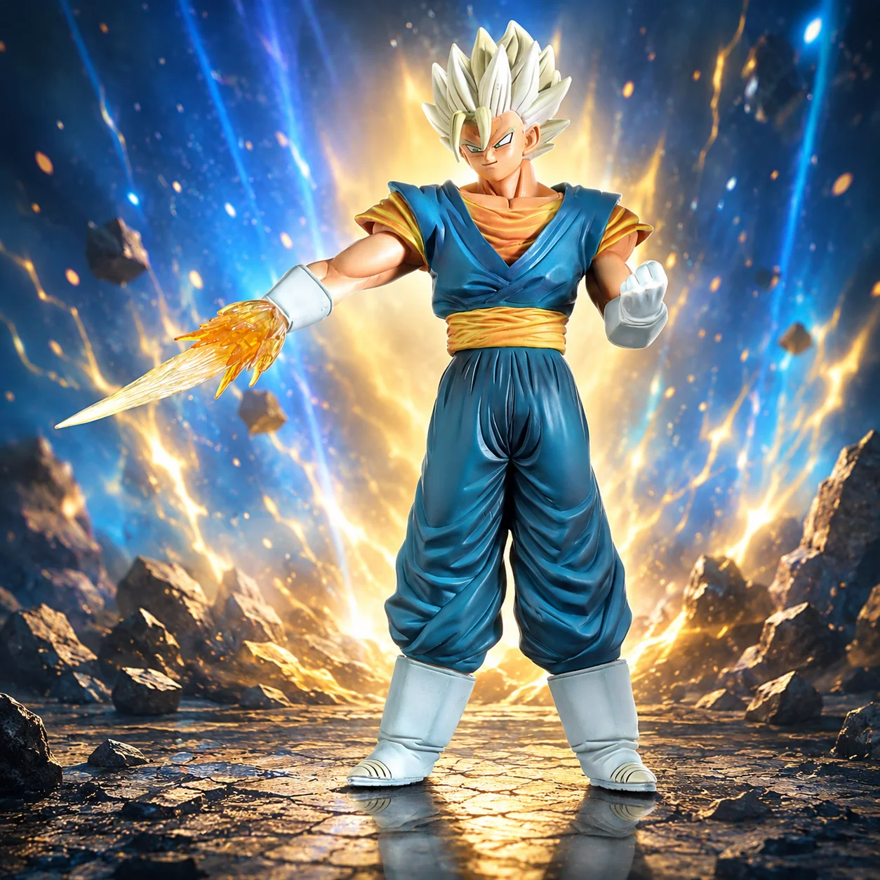 Dragon Ball Vegeta IV Anime Actionfigur Modell Statue Desktop-Ornament Sammlerstück Kleines Geschenk Halloween Weihnachten Valentinstag Geschenkdekoration