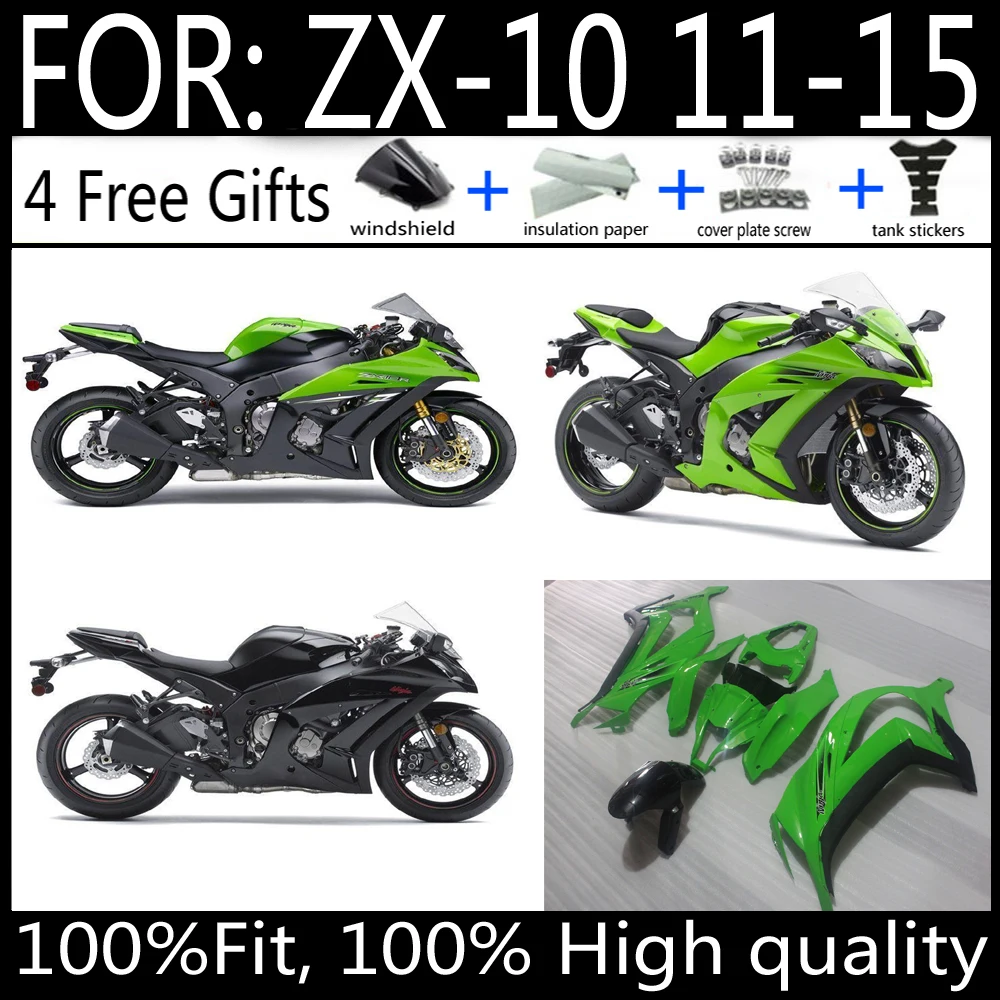 

Motorcycle ABS 100％ Injection mold Full Fairings For Kawasaki ZX-10R ZX10R 2011 - 2015 11 12 13 14 15 Fairing