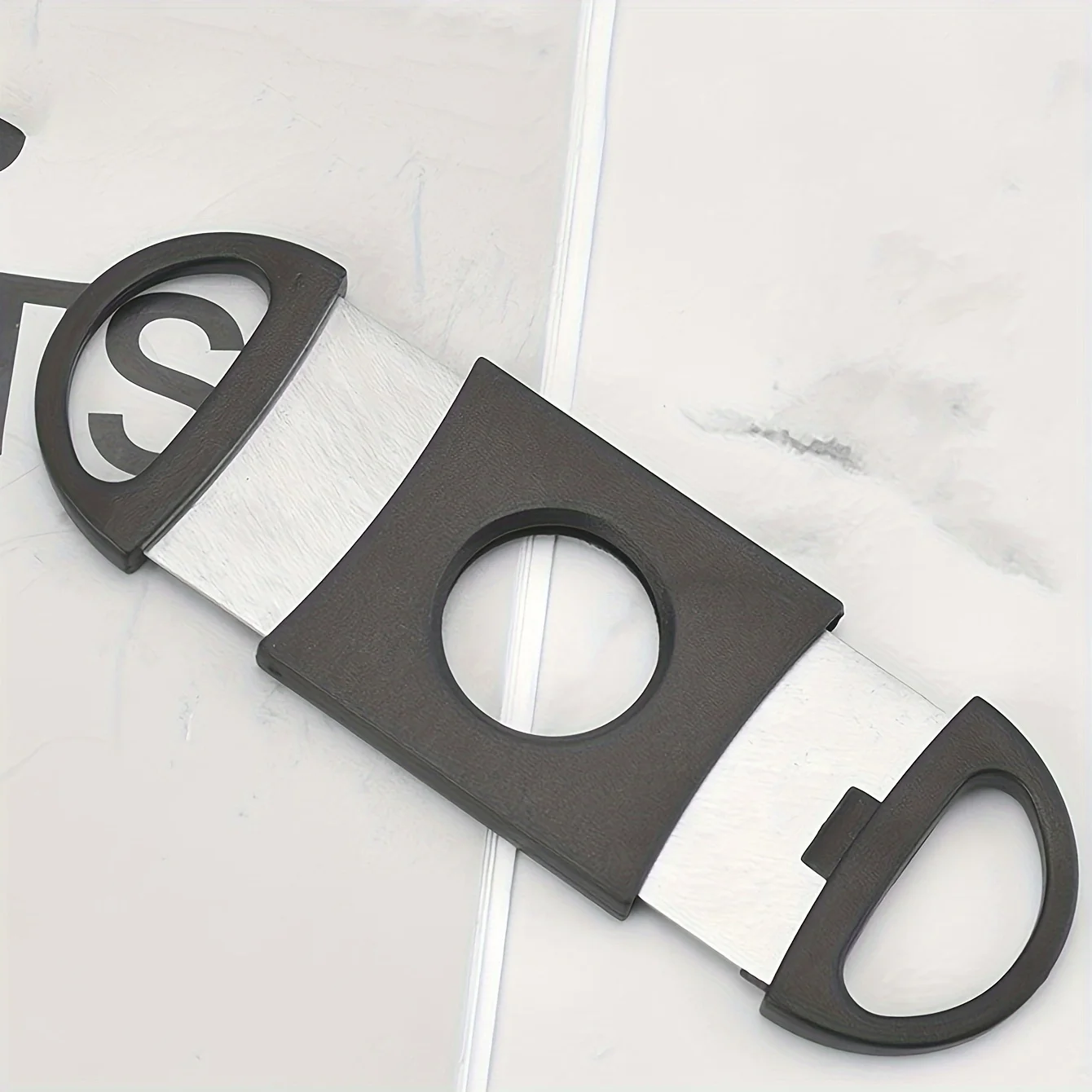 1pc Portable Stainless Steel Cigar Cutter, Mini Travel Scissors For Daily