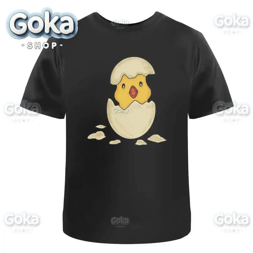 Hatching Chick Graphic T Shirts Mens Clothing New in Tops & Tees Cotton Women Printed T-shirt Y2K Clothes Cute Funny Tshirt