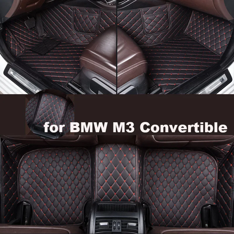 

Autohome Car Floor Mats For BMW M3 Convertible 2001-2006 Year Upgraded Version Foot Coche Accessories Carpetscustomized