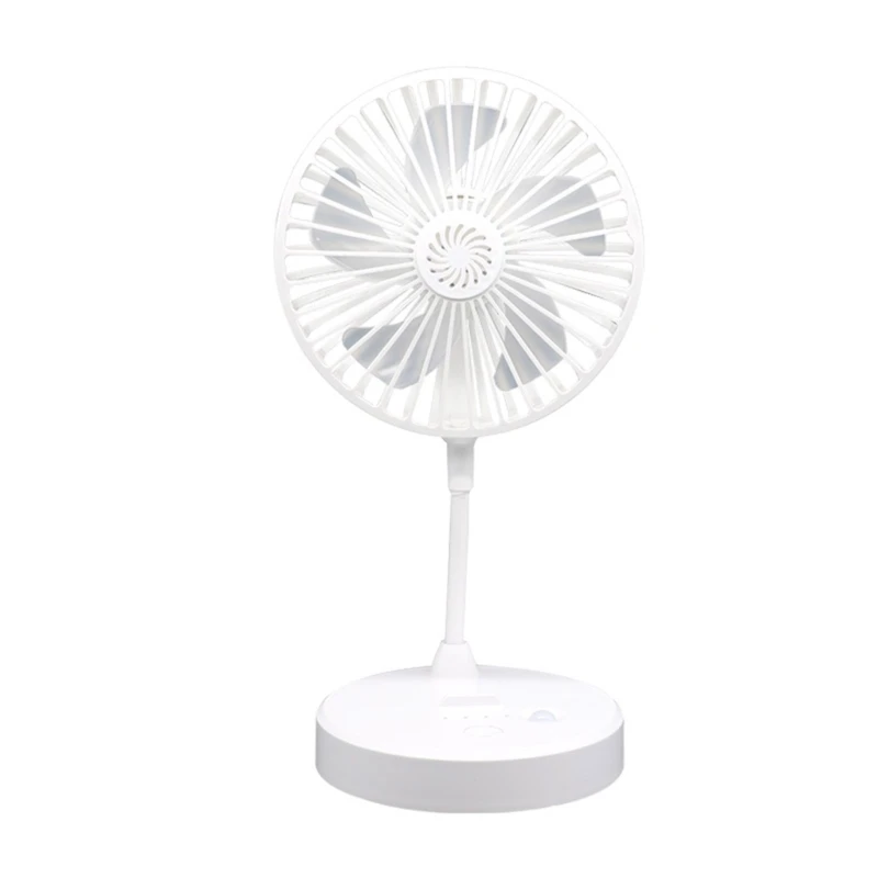 U55C Powerful Rechargeable Desktop Fan with LED Light Low Noise Heat Dissipation Fan