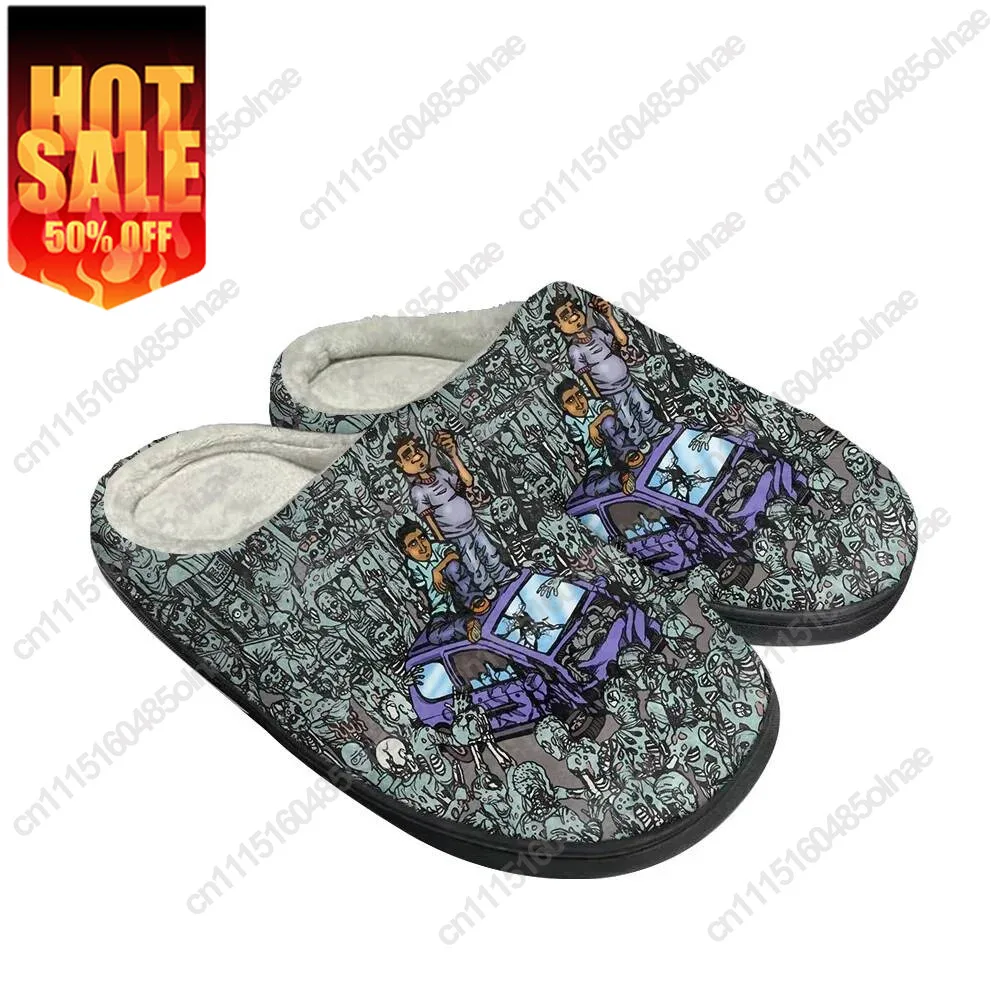 Boondocks Huey Riley Fashion Cotton Custom Slippers Mens Womens Sandals Plush Casual Keep Warm Shoes Thermal Comfortable Slipper