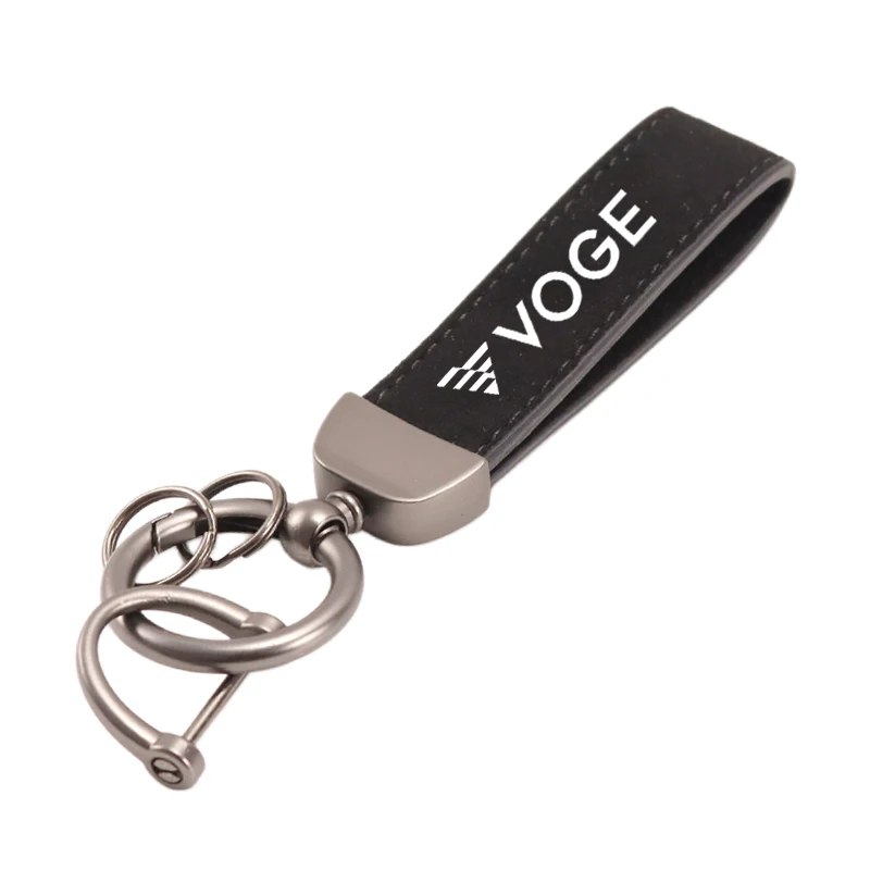 Fashion Leather Suede Keychain Motorcycle Key Ring For VOGE DS525X 525R 300 Rally 300RR 250RR 500AC 650DS
