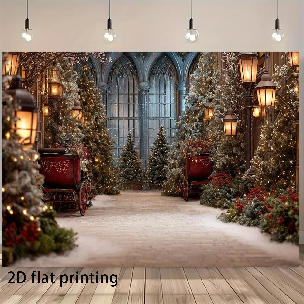 2D plan, 1 piece, magic channel background, Christmas photo background, Christmas and photo background
