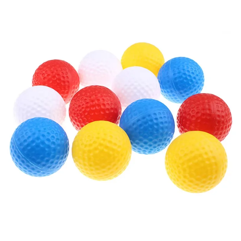 20pcs/Pack Durable Plastic Practice Hollow Indoor Golf Ball Hollow Golf Training Balls 4 Color for Your Choice