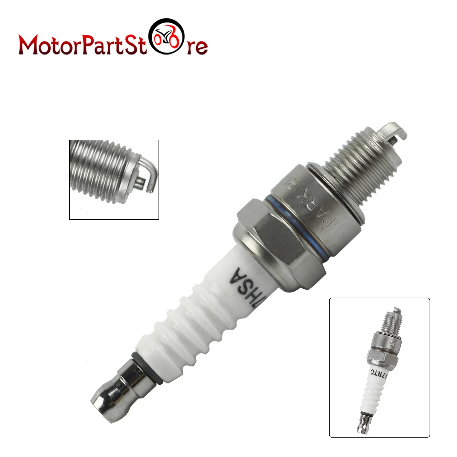 Spark Plug CR7HSA A7RTC A7TC A7RC for GY6 50cc 70cc 90cc 110cc 125cc 150cc XR80R XR100R CRF80F CRF100F TTR125 KLX140 Arctic Cat