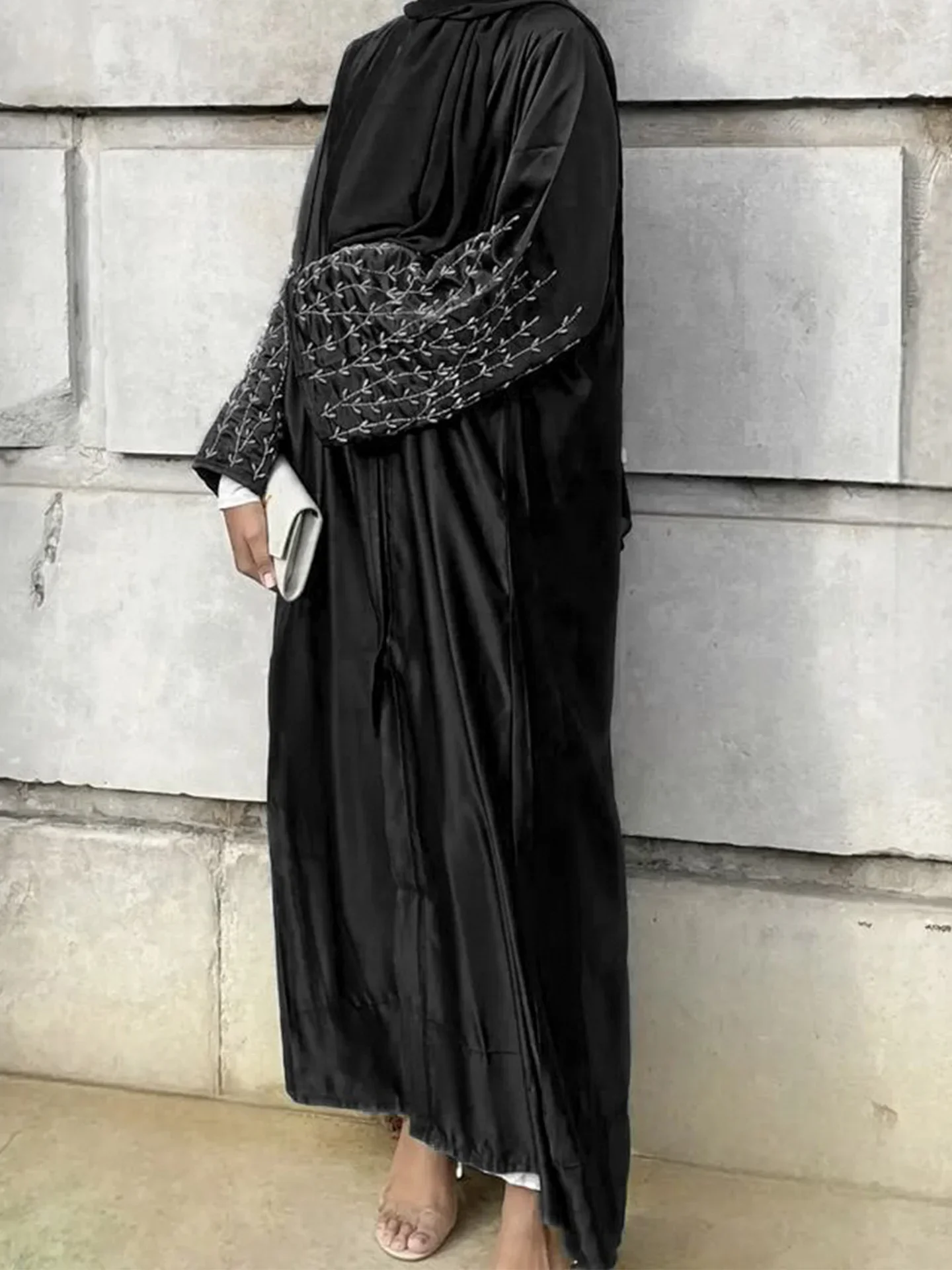 Eid Abaya Dress for Women Beading Woman Party Abayas Ramadan Saudi Arabic Dubai Party Dresses Robe Caftan Vestidos Kaftan 2025