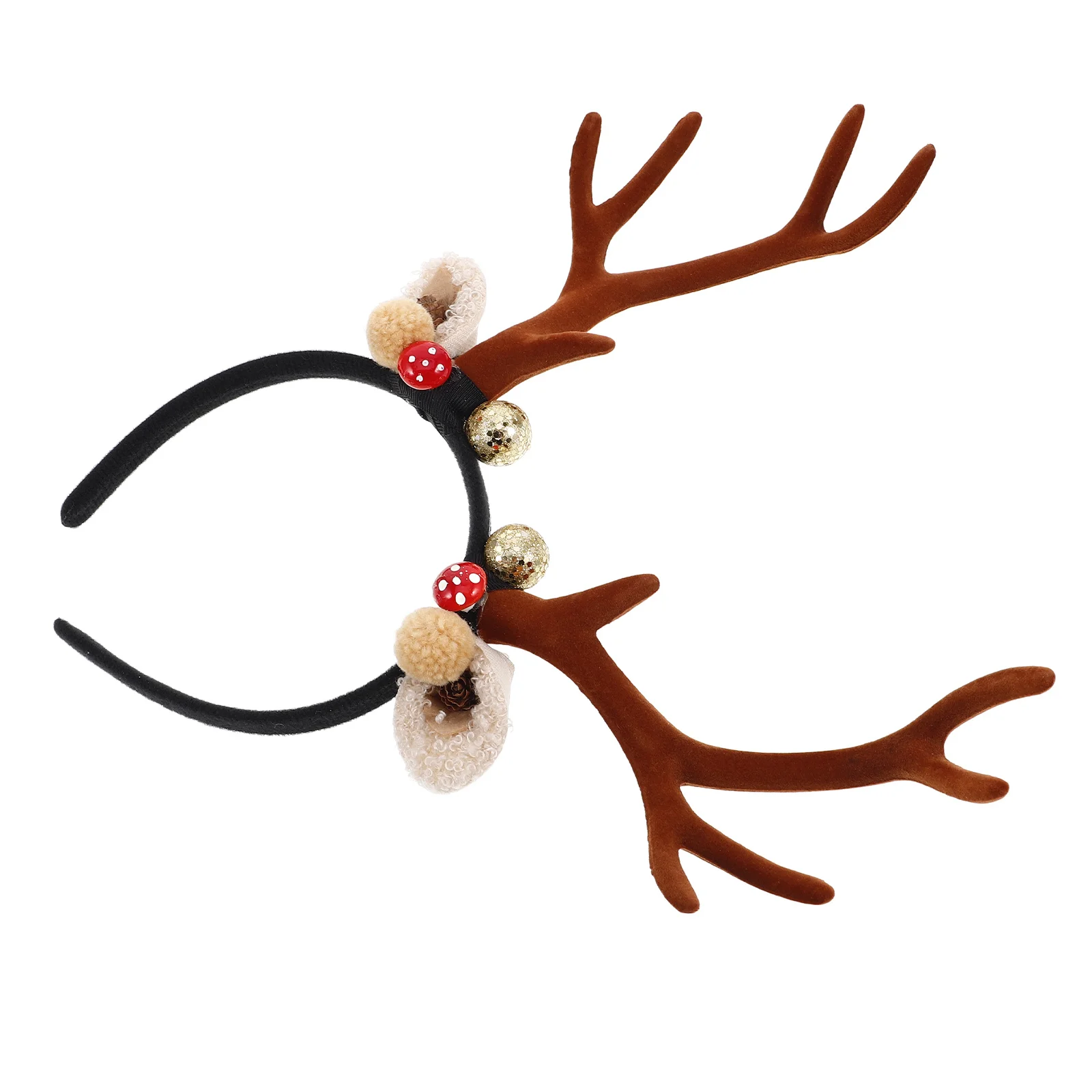 

Reindeer Antlers Headband Adult Pine Cone Christmas Party Accessory Deer Animal Charm Headpiece Xmas Costume Pine Cone Headpiece