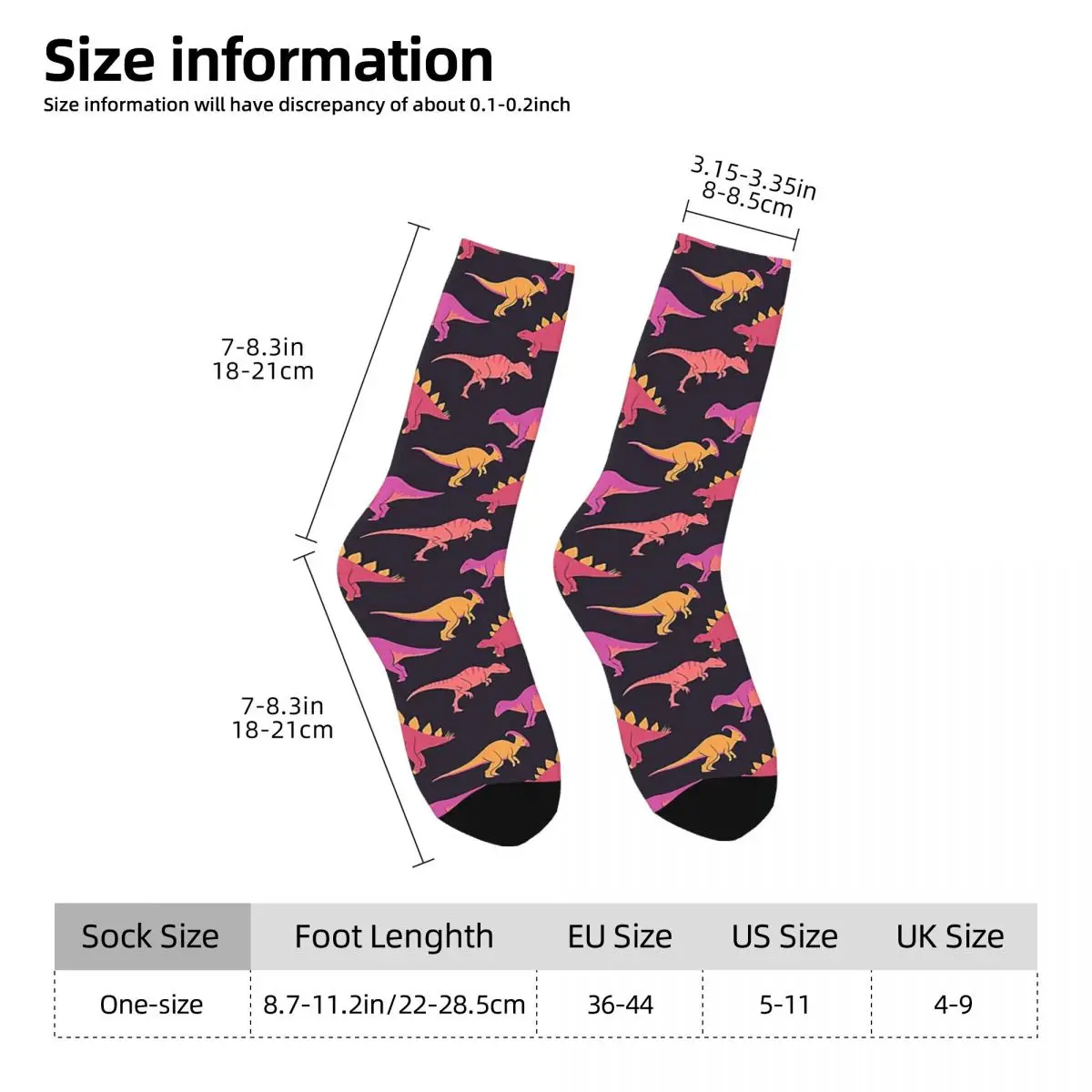 Mosaic Of Dinos Socks Harajuku Super Soft Stockings All Season Long Socks Accessories for Unisex Christmas Gifts