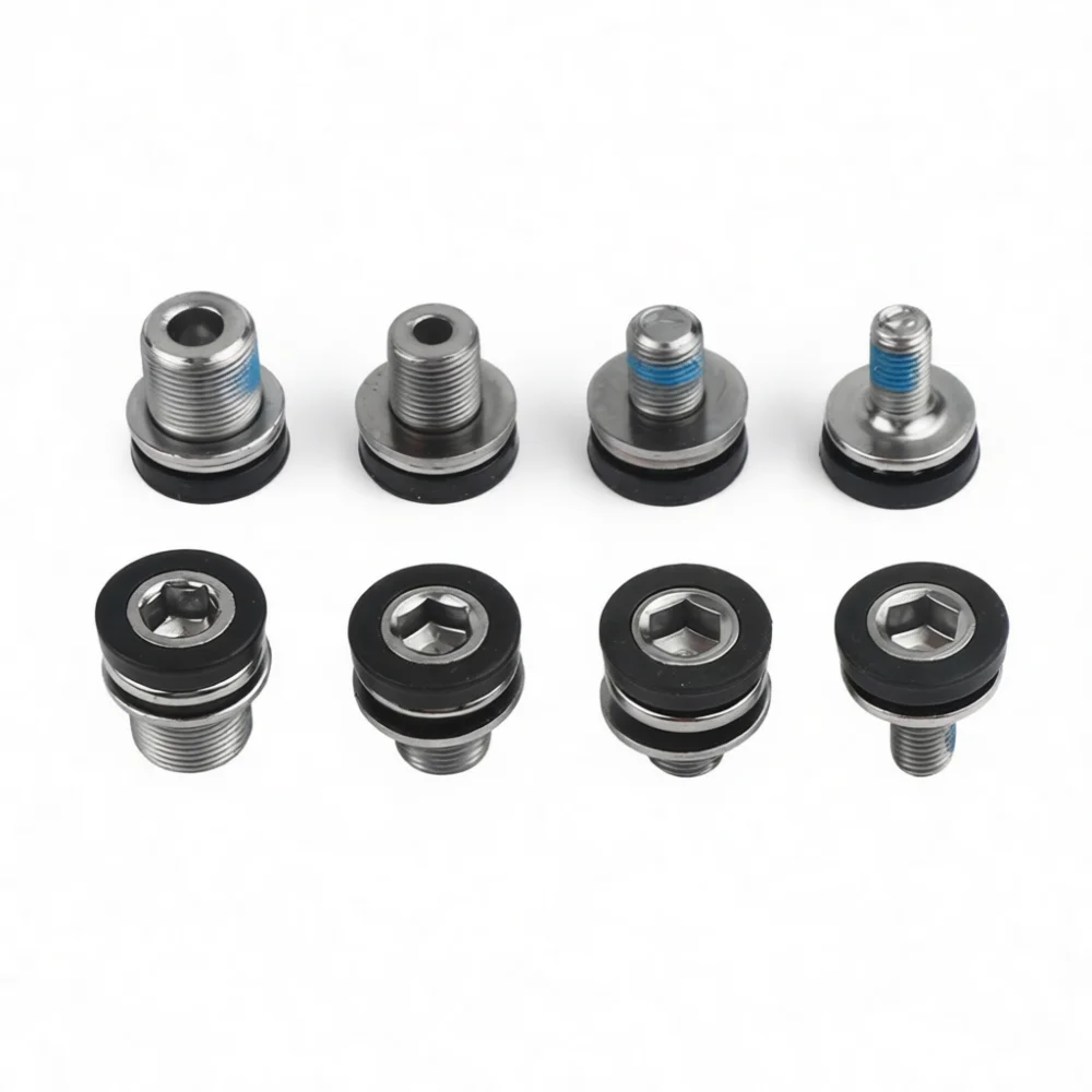 Waterproof Bike Crank Bolt Carbon Steel Bottom Bracket Fixing Screw Square Taper Splined Axis Cycling Spare Components