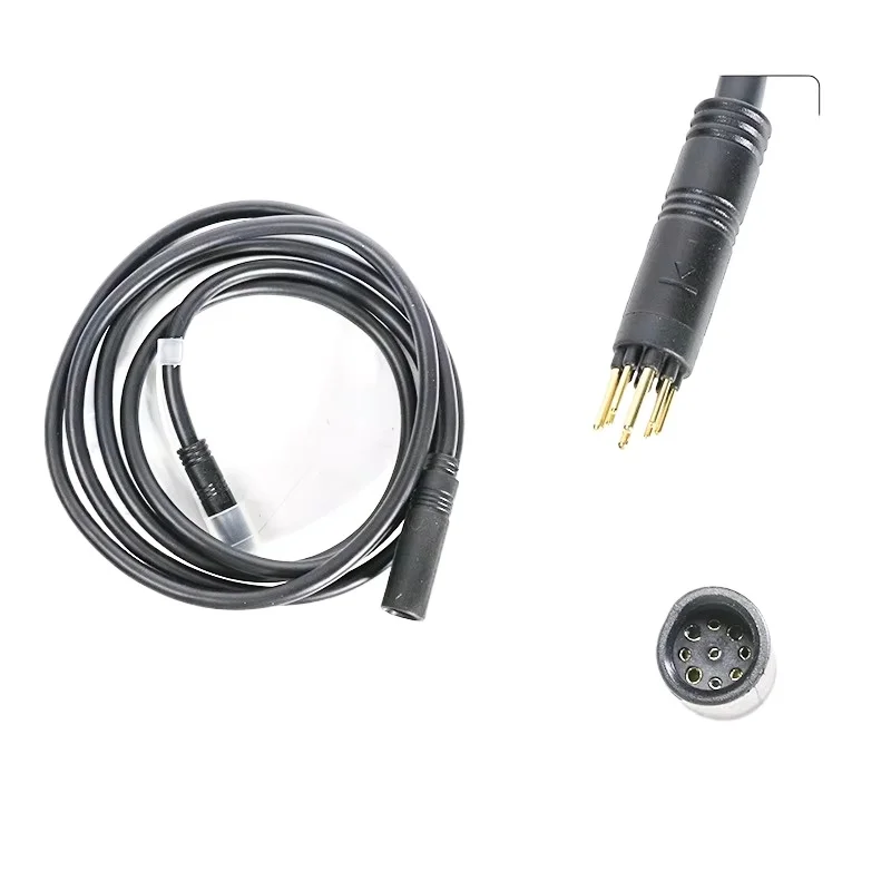 Fatbike v20 Accessories Motor Extension Cable 1.6m Black and Re Plug for Electric Dirt Bike Repair Parts