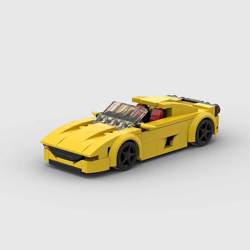 

Совместим с конструктором LEGO, красный гоночный автомобиль, детский конструктор, технология MOC Puzzle, F355