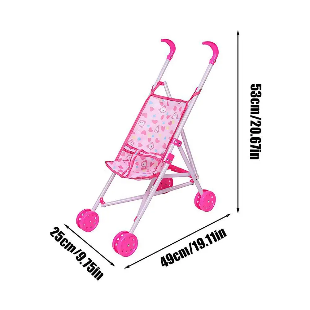 Pop Kinderwagen Simulatie Opvouwbare Trolley Peuter Leren Speelgoed Baby Jongens En Meisjes Educatief Verlichting Speelgoed Geschenken