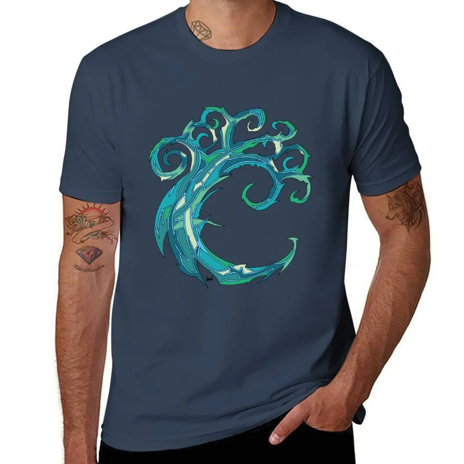 

MTG Combine Guild Simic T-Shirt Thanksgiving Casual Tee