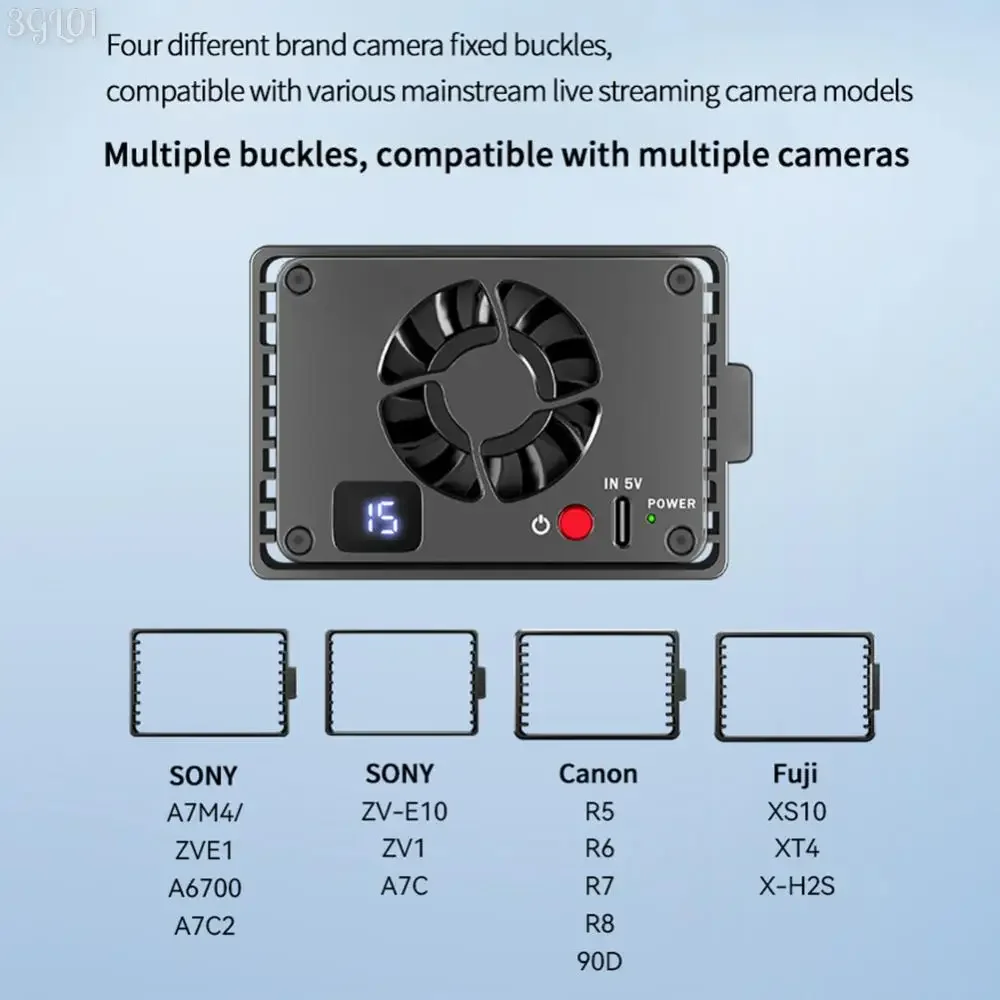 Caméra Dissipateur De Chaleur Ventilateur De Refroidissement En Alliage D'aluminium Caméra Refroidisseur religions Ventilateur De Refroidissement pour IL Sony FUJIFILM ZV-E10 A7figured R5 R7 R6 XT4