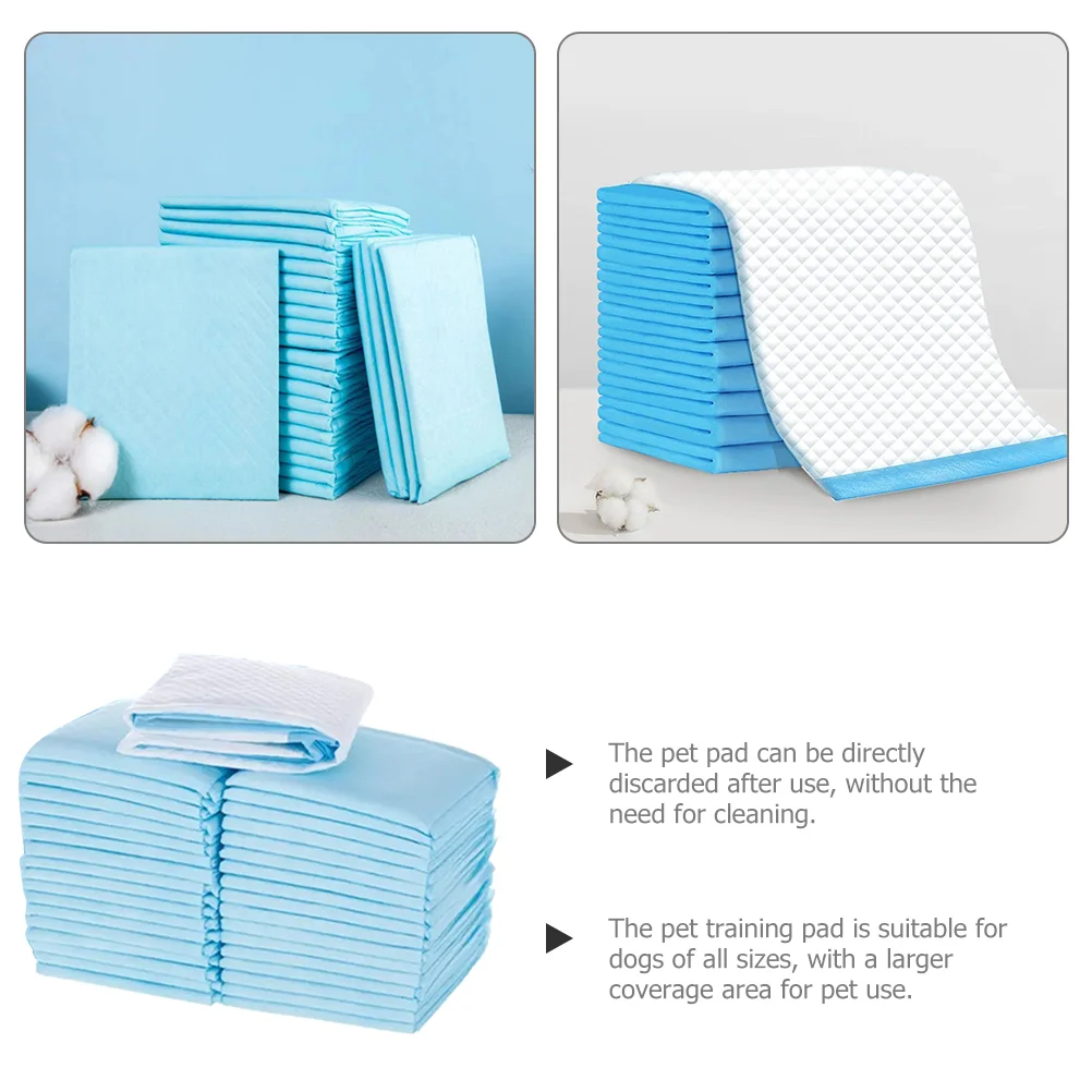 50 Pcs Absorbent Paper Pads For Pet Puppy The Dog Pee Cat Non-woven Fabric Professional Supplies Urine Mat