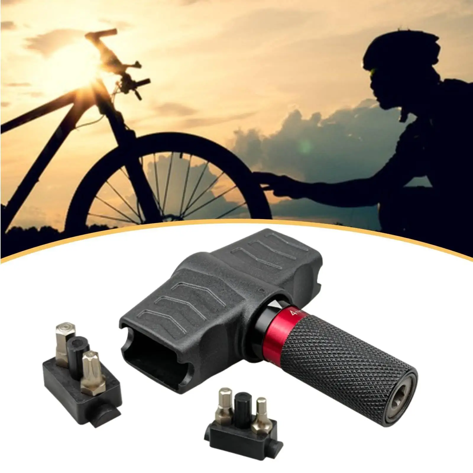 Portable Bicycle Torque Wrench Set Ergonomic Hex Key Tool for Mountain Road Bike Home Mechanic