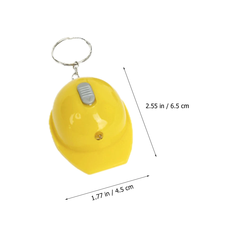

10Pcs Durable Mini Flashlights Key Ring Led Flashlight Construction Helmet Keychain