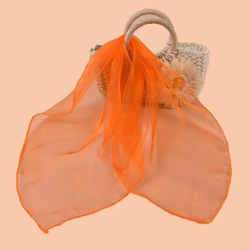 M6CD Colorful Hair Scarf Classical 50s Fashion Square Design Silk Disfrute comodidad