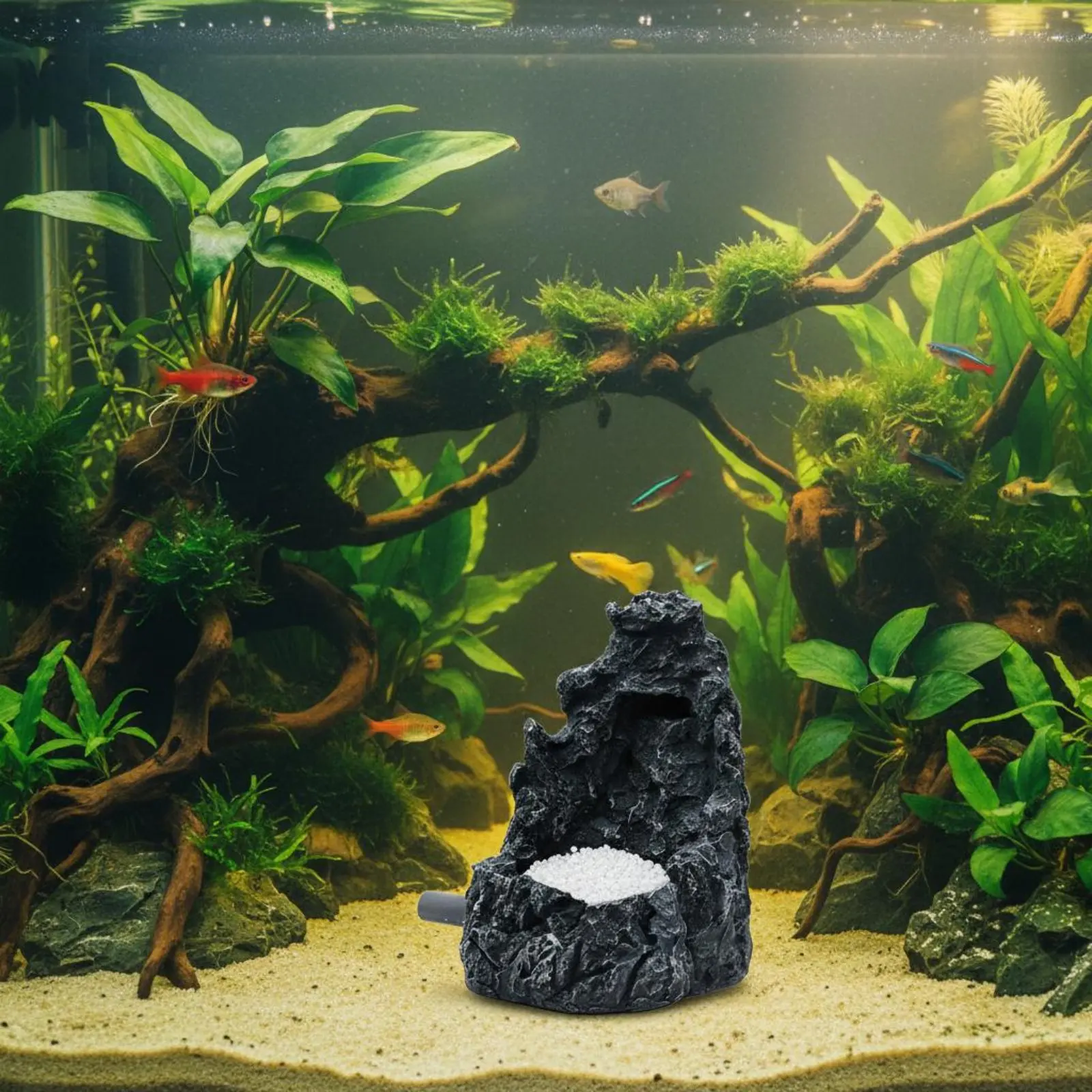 Aquatic Habitat Sand Waterfall Decoration Realistic Design Aquatic Habitat Sand Waterfall Kit Aquatic Fish Habitat Landscape - view 5