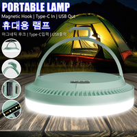 Heinast 7800mAh Rechargeable LED Camping Lantern with Magnet&Hook Strong Light Portable Flashlights Tent Lamp Work Repair Light