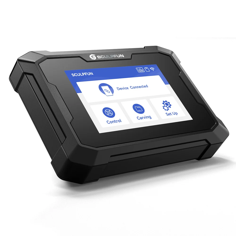 SCULPFUN TS1 3,5-inch lasergraveerder touchscreen terminal 480x320P APP-verbinding met SD-kaart / Type-C / USB / voedingsingangspoorten - afbeelding 2