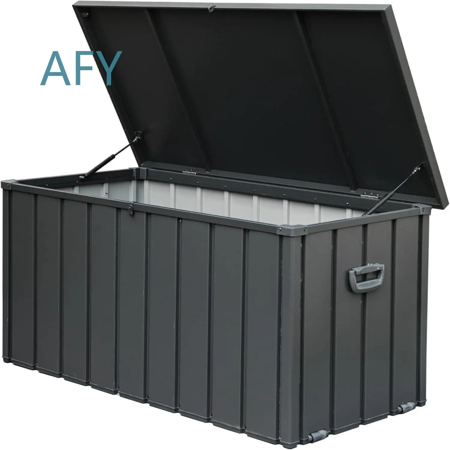 Storage Box for Outdoor Use Dust Proof Sun Proof Deck Box for Courtyard Swimming Pool Garden Tools Storage Waterproof Double