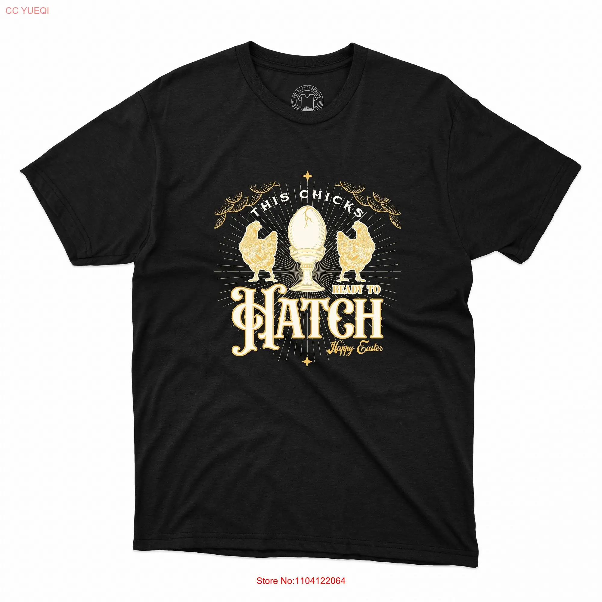 This Chick Is Ready To Hatch T Shirt Funny Easter Day Cute Bunny Rabbits Family Chocolate Egg Hunting