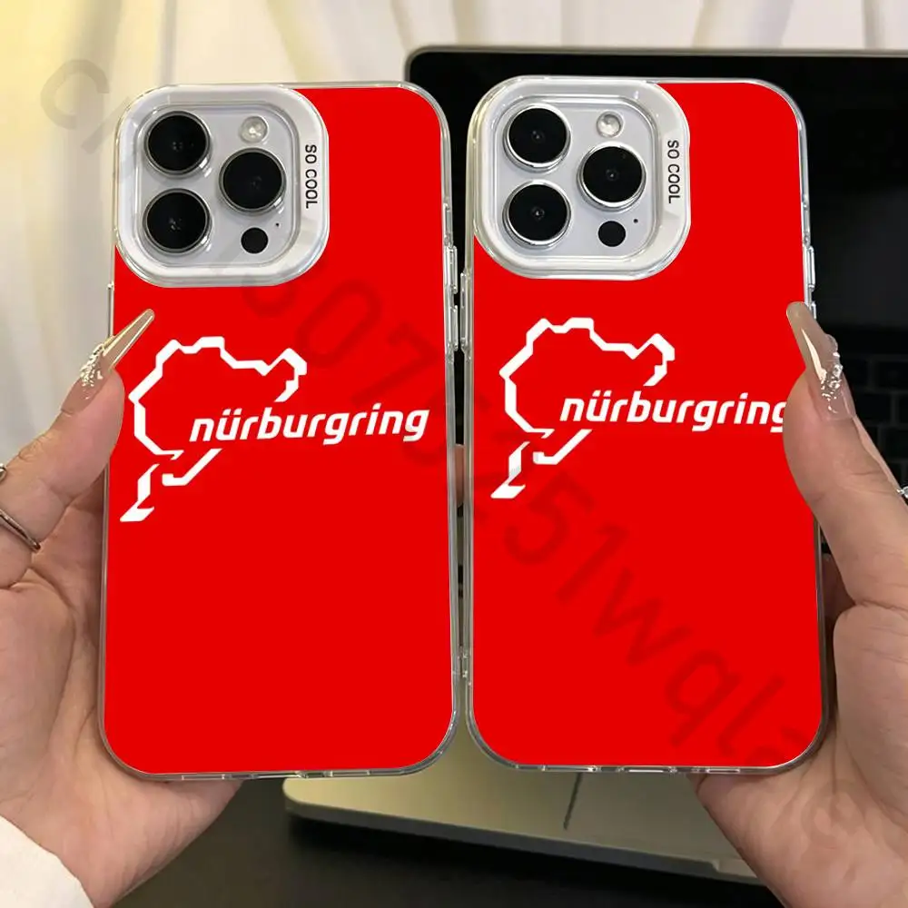 

nurburgring circuit IMD Case for iPhone 17 16 15 14 13 12 11 Pro Max air plus Shockproof Plating Matte TPU Funda